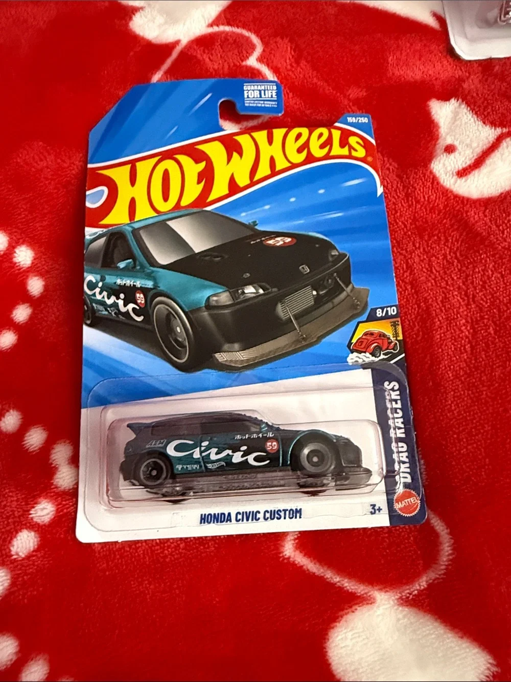 Hot Wheels Honda Civic Custom - Teal & Black